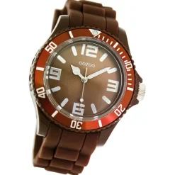 Oozoo Damen Armbanduhr Timepieces Analog Silikon braun UOC4663A