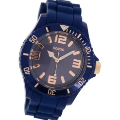 Oozoo Damen Armbanduhr Timepieces Analog Silikon dunkelblau UOC5048A
