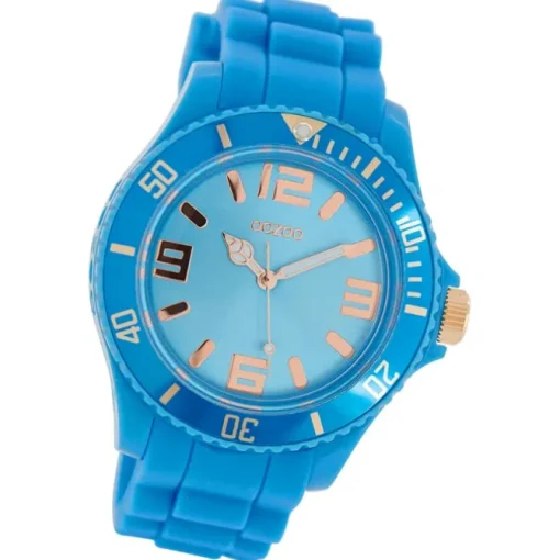 Oozoo Damen Armbanduhr Timepieces Analog Silikon blau UOC5057A