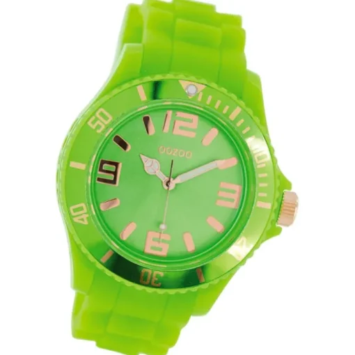 Oozoo Damen Armbanduhr Timepieces Analog Silikon grün UOC5058A
