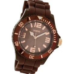 Oozoo Damen Armbanduhr Timepieces Analog Silikon braun UOC5059A