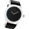 Oozoo Damen Armbanduhr Timepieces Analog Leder schwarz UOC5154A