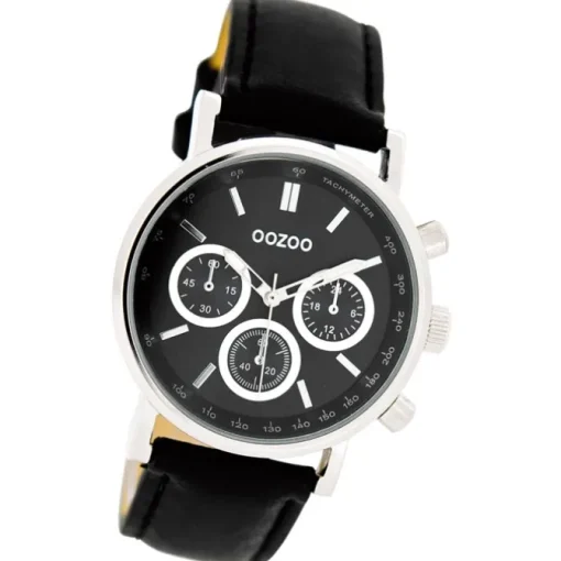 Oozoo Damen Armbanduhr Timepieces Analog Leder schwarz UOC5329A