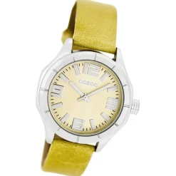 Oozoo Damen Armbanduhr Timepieces Analog Leder gelb UOC6200A