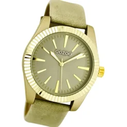 Oozoo Damen Armbanduhr Timepieces Analog Leder gelb UOC6515A