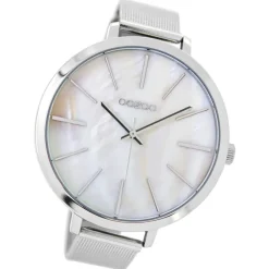 Oozoo Damen Armbanduhr Timepieces Analog Metall silber UOC9110A