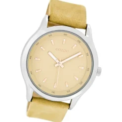 Oozoo Damen Armbanduhr Timepieces Analog Leder gelb UOC7435A