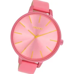 Oozoo Damen Armbanduhr Timepieces Analog Leder pink UOC11250