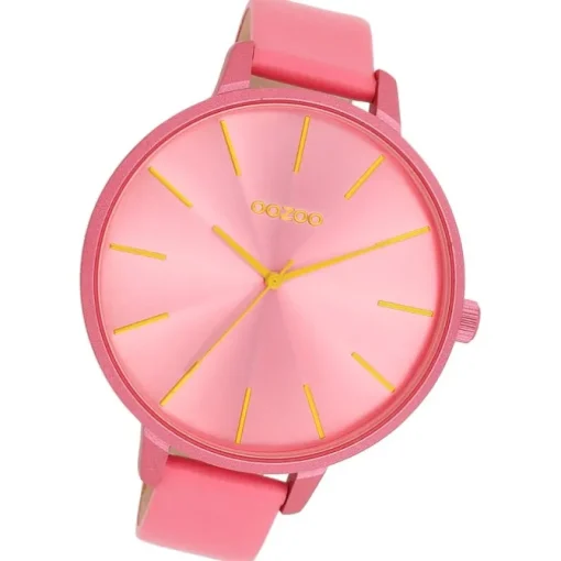 Oozoo Damen Armbanduhr Timepieces Analog Leder pink UOC11250