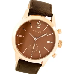 Oozoo Damen Armbanduhr Timepieces Analog Leder braun UOC8014A