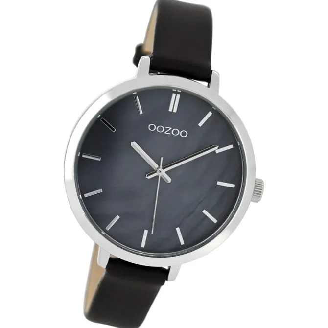Oozoo Damen Armbanduhr Timepieces Analog Leder schwarz UOC8359A
