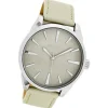 Oozoo Damen Armbanduhr Timepieces Analog Leder grau UOC8360A