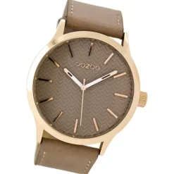 Oozoo Damen Armbanduhr Timepieces Analog Leder braun UOC9016A