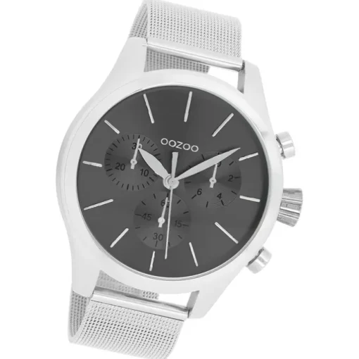 Oozoo Damen Armbanduhr Timepieces Analog Metall silber UOC9099A