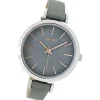 Oozoo Damen Armbanduhr Timepieces Analog Leder grau UOC9138A