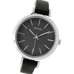 Oozoo Damen Armbanduhr Timepieces Analog Leder schwarz UOC9139A