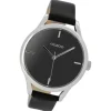 Oozoo Damen Armbanduhr Timepieces Analog Leder schwarz UOC9144A