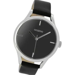 Oozoo Damen Armbanduhr Timepieces Analog Leder schwarz UOC9144A