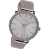 Oozoo Damen Armbanduhr Timepieces Analog Leder silber UOC9198A