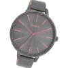 Oozoo Damen Armbanduhr Timepieces Analog Leder grau UOC11254