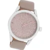 Oozoo Damen Armbanduhr Timepieces Analog Leder beige UOC9473A