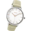 Oozoo Damen Armbanduhr Timepieces Analog Leder beige UOC9505A