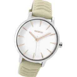 Oozoo Damen Armbanduhr Timepieces Analog Leder beige UOC9505A