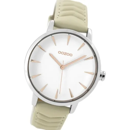 Oozoo Damen Armbanduhr Timepieces Analog Leder beige UOC9505A