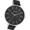Oozoo Damen Armbanduhr Timepieces Analog Leder schwarz UOC11258