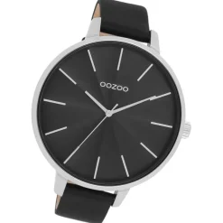 Oozoo Damen Armbanduhr Timepieces Analog Leder schwarz UOC11258