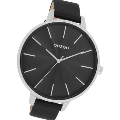Oozoo Damen Armbanduhr Timepieces Analog Leder schwarz UOC11258