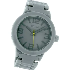 Oozoo Damen Armbanduhr Timepieces Analog Plastik grau UOC3680A