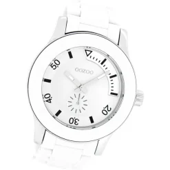 Oozoo Damen Armbanduhr Timepieces Analog Plastik weiß UOC4255A