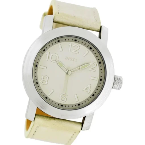 Oozoo Damen Armbanduhr Timepieces Analog Leder beige UOC5150A