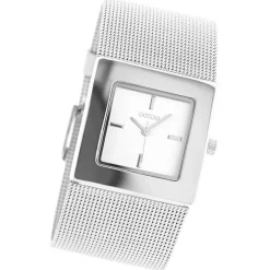 Oozoo Damen Armbanduhr Timepieces Analog Metall silber UOC2000A