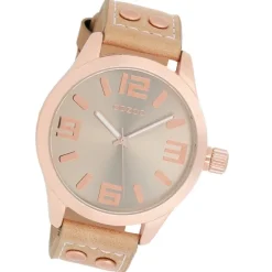 Oozoo Damen Armbanduhr Timepieces C1151 46mm Quarz Leder sand UOC1151