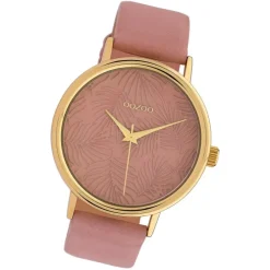 Oozoo Damen Armbanduhr Timepieces C10081 Quarzwerk Leder altrosa UOC10081