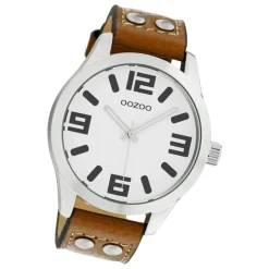 Oozoo Damen Armbanduhr Timepieces C1051 Analog Leder braun UOC1051A