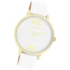 Oozoo Damen Armbanduhr Timepieces Analog Leder weiß UOC11340