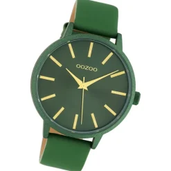 Oozoo Damen Armbanduhr Timepieces C10616 Analog Leder grün UOC10616
