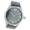 Oozoo Damen Armbanduhr Timepieces C1060 Analog Leder grau UOC1060A