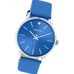 Oozoo Damen Armbanduhr Timepieces C10987 Analog Leder blau UOC10987