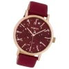 Oozoo Damen Armbanduhr Timepieces Analog Leder weinrot UOC10412
