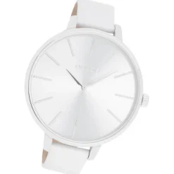 Oozoo Damen Armbanduhr Timepieces Analog Leder weiß UOC11070