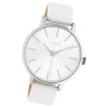Oozoo Damen Armbanduhr Timepieces C10610 Analog Leder weiß UOC10610