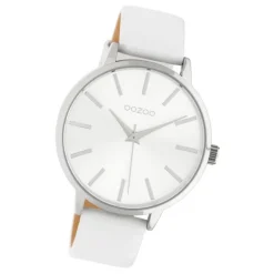 Oozoo Damen Armbanduhr Timepieces C10610 Analog Leder weiß UOC10610