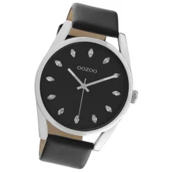 Oozoo Damen Armbanduhr Timepieces C10818 Analog Leder schwarz UOC10818