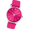 Oozoo Damen Armbanduhr Timepieces C10989 Analog Leder pink UOC10989