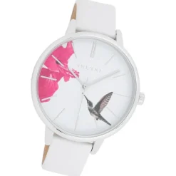 Oozoo Damen Armbanduhr Timepieces Analog Leder weiß UOC11066