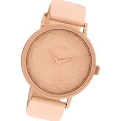 Oozoo Damen Armbanduhr Timepieces C10390 Quarzwerk Leder rosa UOC10390